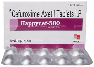 Happycef 500 Mg Tablet 10