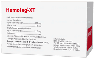 Hemotag Xt 100/1.5/22.5 Mg Tablet 10