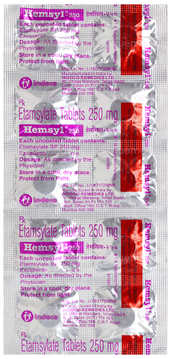 Hemsyl 250 Tablet 10 Hemsyl 250 Tablet 10