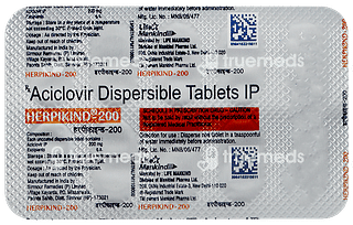 Herpikind 200 MG Tablet 10