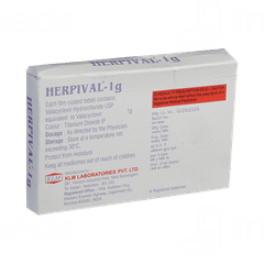 Herpival 1g Tablet 3