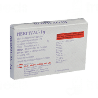 Herpival 1g Tablet 3