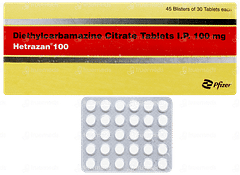 Hetrazan 100 Tablet 30