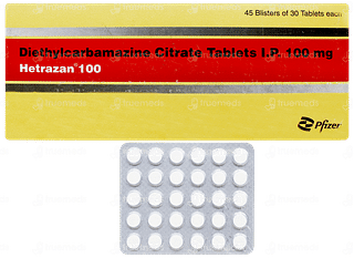 Hetrazan 100 Tablet 30