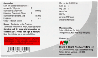 Hhamclav 625 Tablet 10