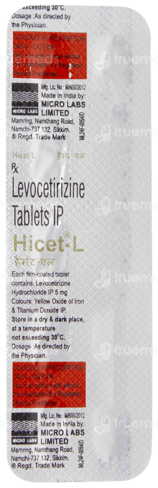 Hicet L Tablet 10