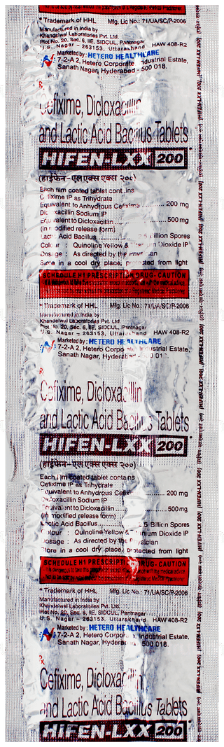 Hifen Lxx 200 Tablet 10