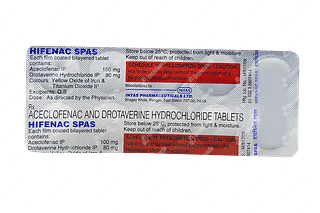 Hifenac Spas 100/80 MG Tablet 10