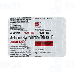 Hilmet 500 MG Tablet 10