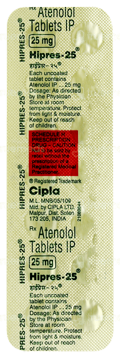 Hipres 25 Tablet 14