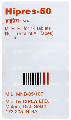 Hipres 50 Tablet 14