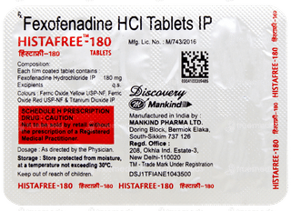 Histafree 180 Tablet 10