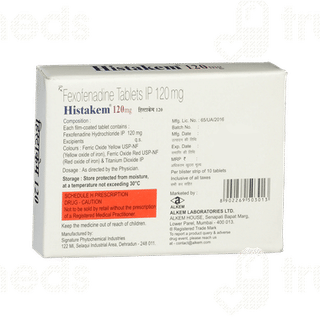 Histakem 120mg Tablet 10