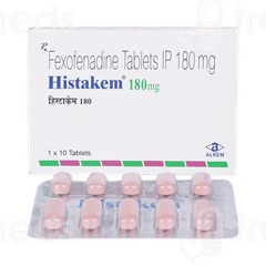 Histakem 180mg Tablet 10 Histakem 180mg Tablet 10