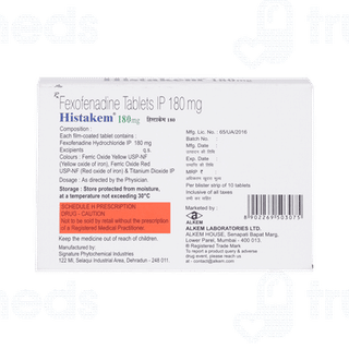 Histakem 180mg Tablet 10