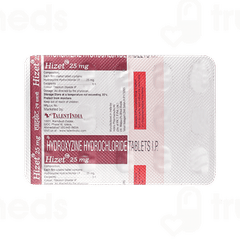 Hizet 25mg Tablet 15