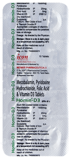 Homin D3 Tablet 10