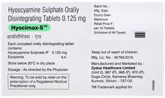 Hyocimax S Tablet 10