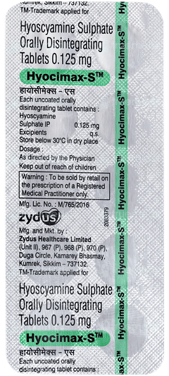 Hyocimax S Tablet 10