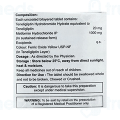 Ibgliptin M 1000 Tablet 10 Ibgliptin M 1000 Tablet 10