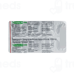 Ibgliptin M 1000 Tablet 10 Ibgliptin M 1000 Tablet 10