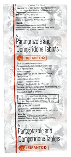 Ibipanto D 30/40 Mg Tablet 10 Ibipanto D 30/40 Mg Tablet 10