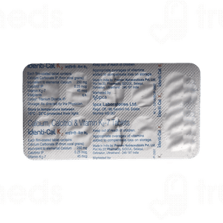 Identi-cal K2 250 Mg/0.25mcg/45mcg Tablet 10