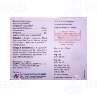 Imidil C Vaginal Suppositories 3