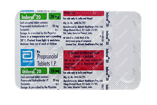 Inderal 20 MG Tablet 15