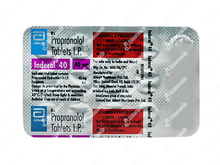 Inderal 40 MG Tablet 15