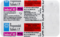 Inderal 40 Tablet 15 Inderal 40 Tablet 15