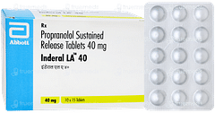 Inderal La 40 Tablet 15