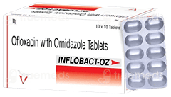 Inflobact Oz 200/500 Mg Tablet 10
