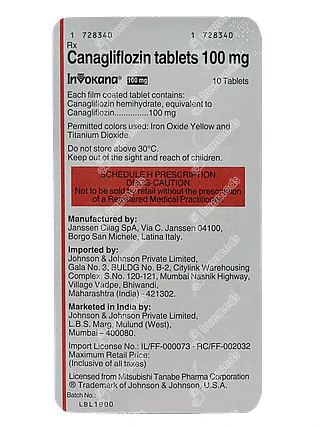 Invokana 100mg Tablet 10