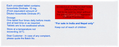 Isordil 10 Tablet 10