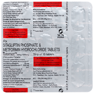 Istamet 50mg/1000mg Tablet 15