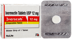 Iverscab 12mg Tablet 1 Iverscab 12mg Tablet 1