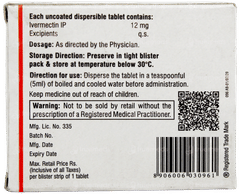 Iverscab 12mg Tablet 1 Iverscab 12mg Tablet 1