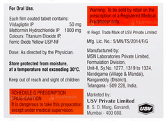 Jalra M 50mg/1000mg Tablet 15 Jalra M 50mg/1000mg Tablet 15