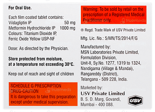 Jalra M 50mg/1000mg Tablet 15