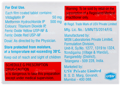 Jalra M 50mg/500mg Tablet 15 Jalra M 50mg/500mg Tablet 15