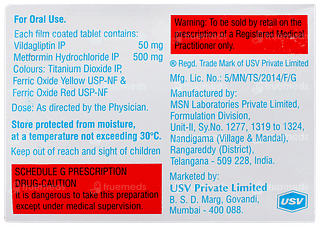 Jalra M 50mg/500mg Tablet 15