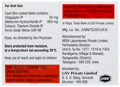 Jalra M 50mg/850mg Tablet 15 Jalra M 50mg/850mg Tablet 15