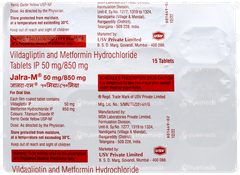 Jalra M 50mg/850mg Tablet 15 Jalra M 50mg/850mg Tablet 15