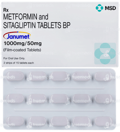 Janumet 50mg/1000mg Tablet 15