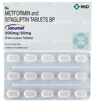 Janumet 50mg/500mg Tablet 15