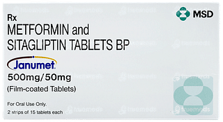 Janumet 50mg/500mg Tablet 15