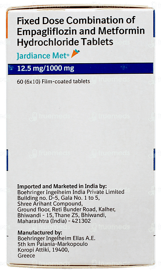 Jardiance Met 12.5mg/1000mg Tablet 10