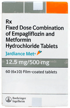 Jardiance Met 12.5mg/500mg Tablet 10 Jardiance Met 12.5mg/500mg Tablet 10