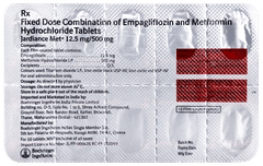 Jardiance Met 12.5mg/500mg Tablet 10 Jardiance Met 12.5mg/500mg Tablet 10
